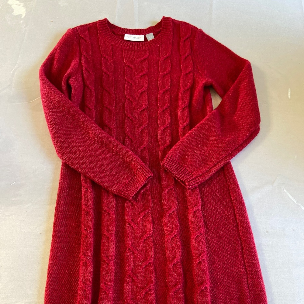 Girls knit sweater dress